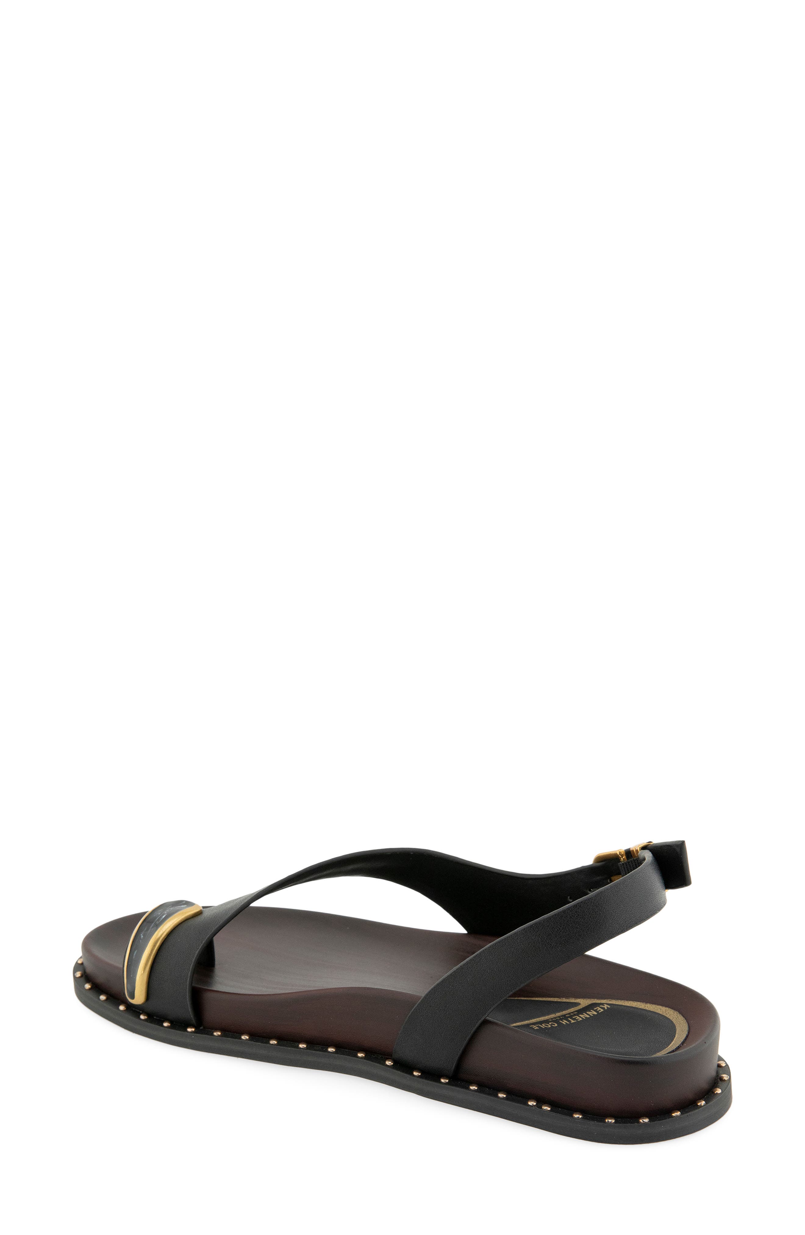 Kenneth Cole Dixon Sandal, Alternate, color, Black Leather