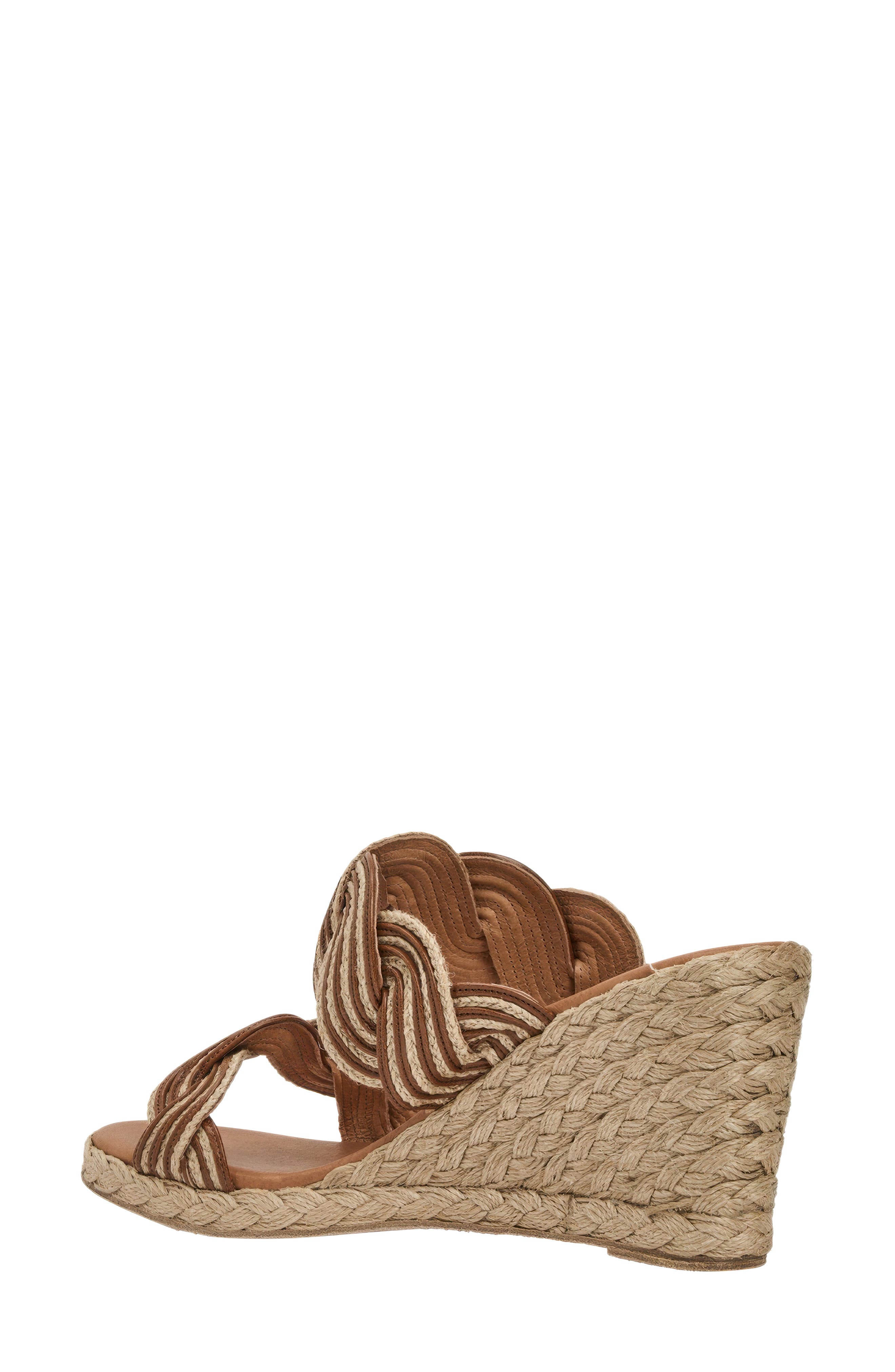 André Assous Nolita Twist Wedge Slide Sandal, Alternate, color, 
