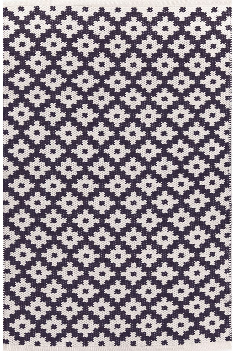 'Samode' Indoor/Outdoor Rug, Main, color, NAVY/ IVORY