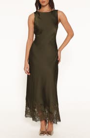 Petal & Pup Honey Lace Hem Maxi Dress