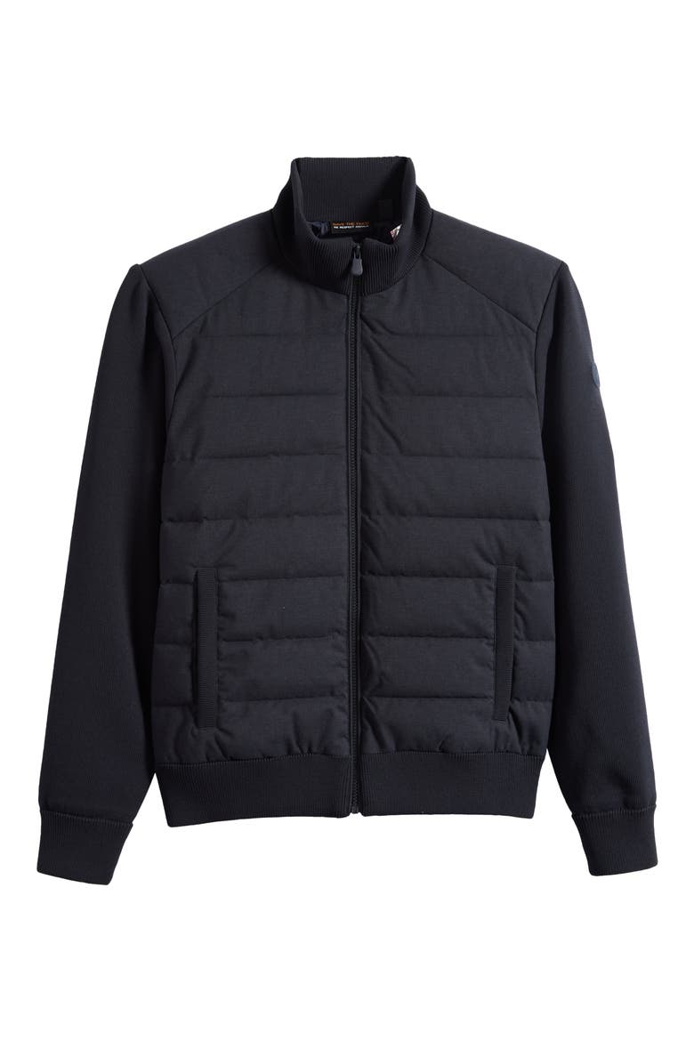 Lasse Hybrid Quilted Jacket, Main, color, NAVY BLUE MELANGE