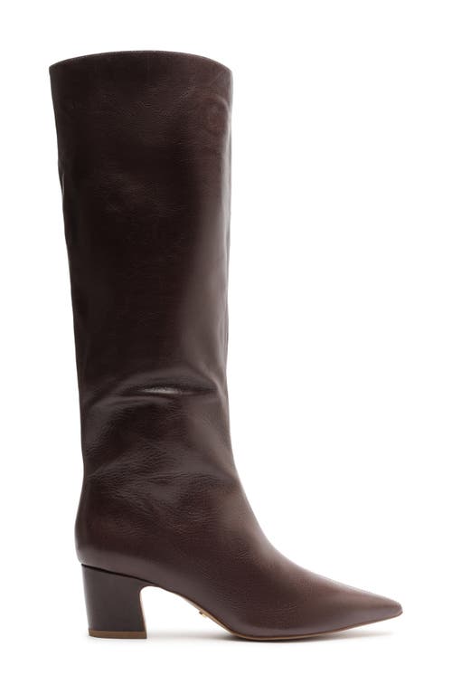 Arezzo Julie Knee High Boot In Burgundy