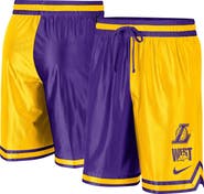 Nike Men's Nike Gold/Purple Los Angeles Lakers Courtside Versus Force Split DNA Performance Shorts