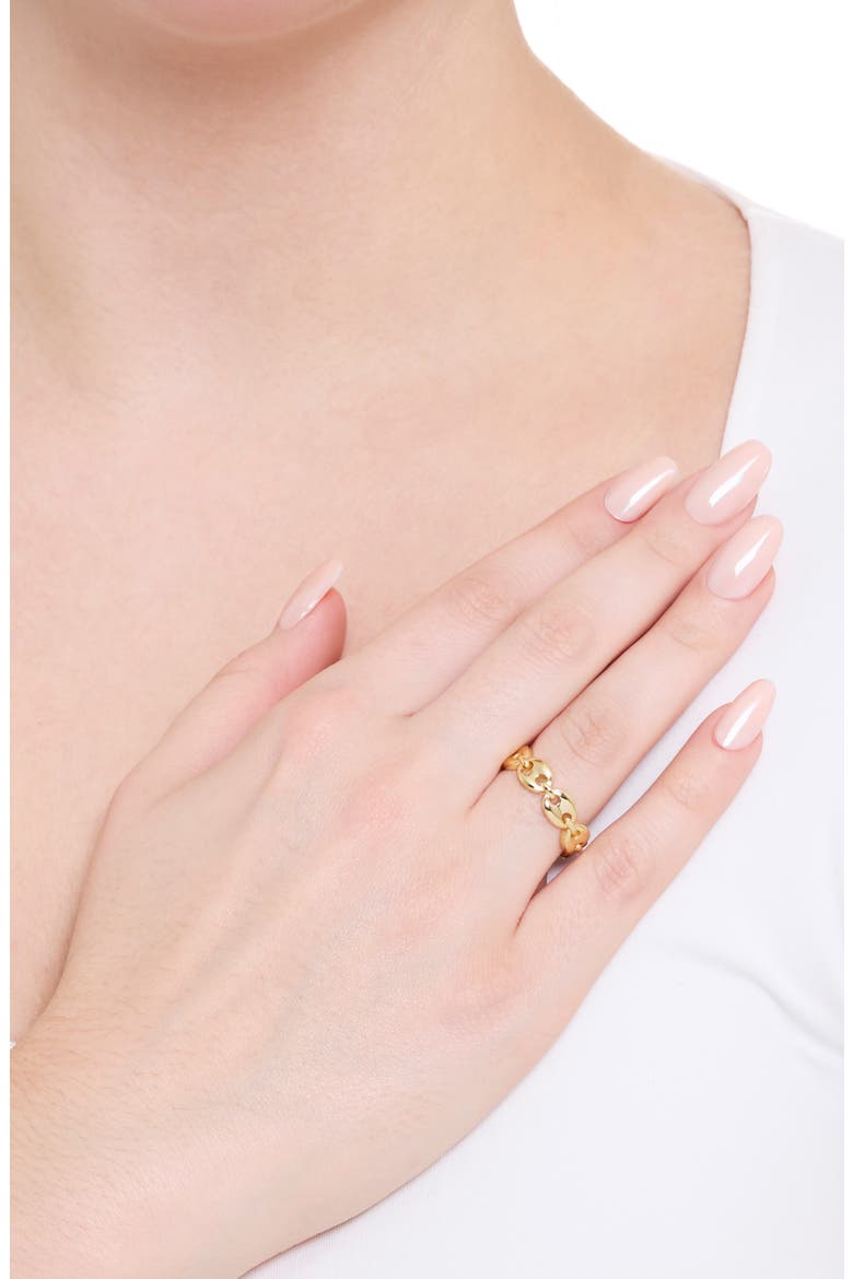Half Mariner Band Ring, Alternate, color, GOLD