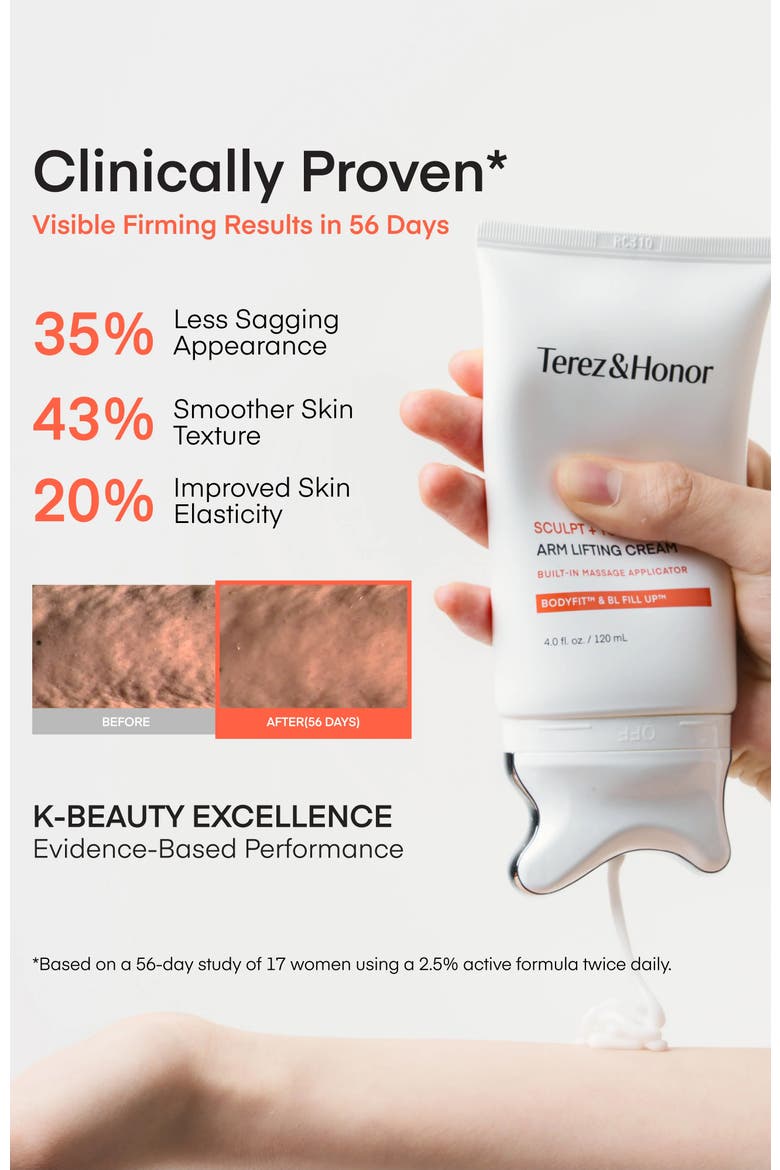 Sculpt + Tone Arm Lifting Cream, Alternate, color, Orange, White
