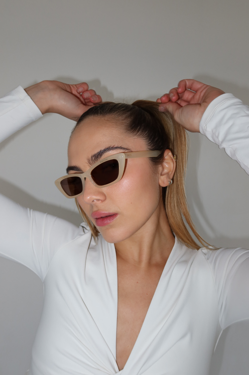 Indy Blasè Cateye Polarized Sunglasses In Gold