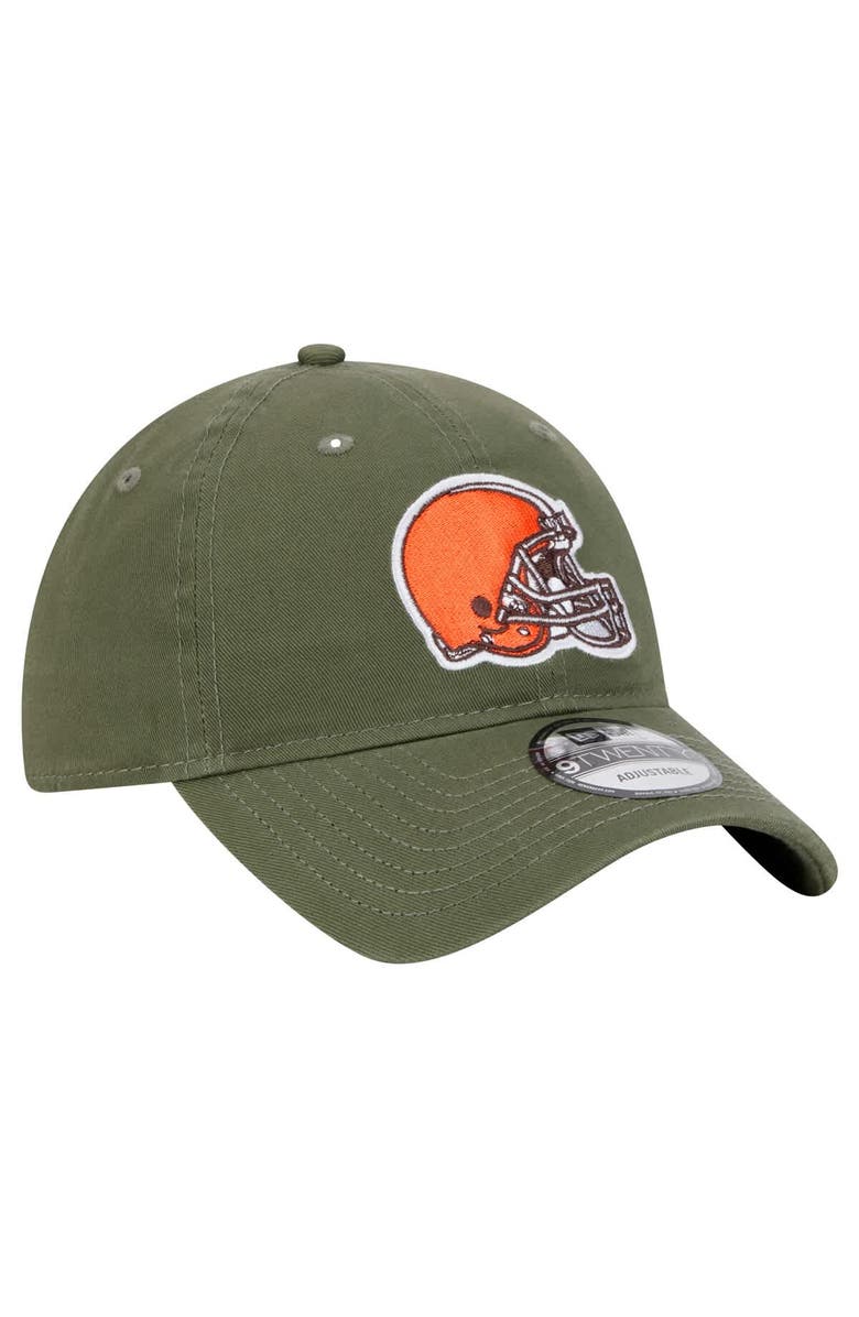 New Era Men's New Era Olive Cleveland Browns Main 9TWENTY Adjustable Hat, Alternate, color, Olive