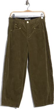 Democracy High Waist Barrel Corduroy Pants