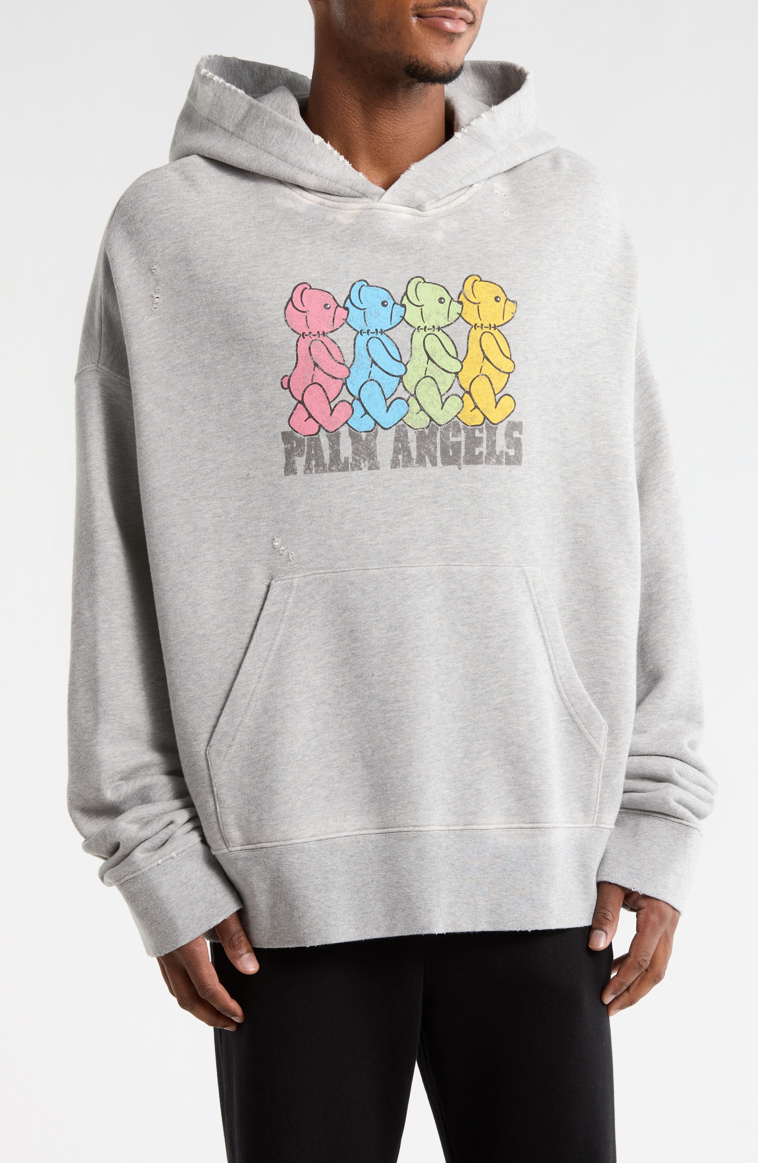 Palm Angels Cotton Graphic Hoodie