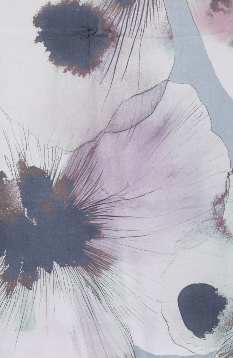 BCBG Ink Bloom Square Scarf, Alternate, color, Neutral