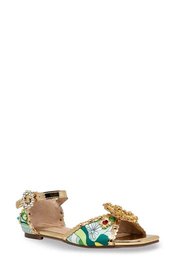 Chase & Chloe Chase And Chloe Arroyo Embellished Sandal