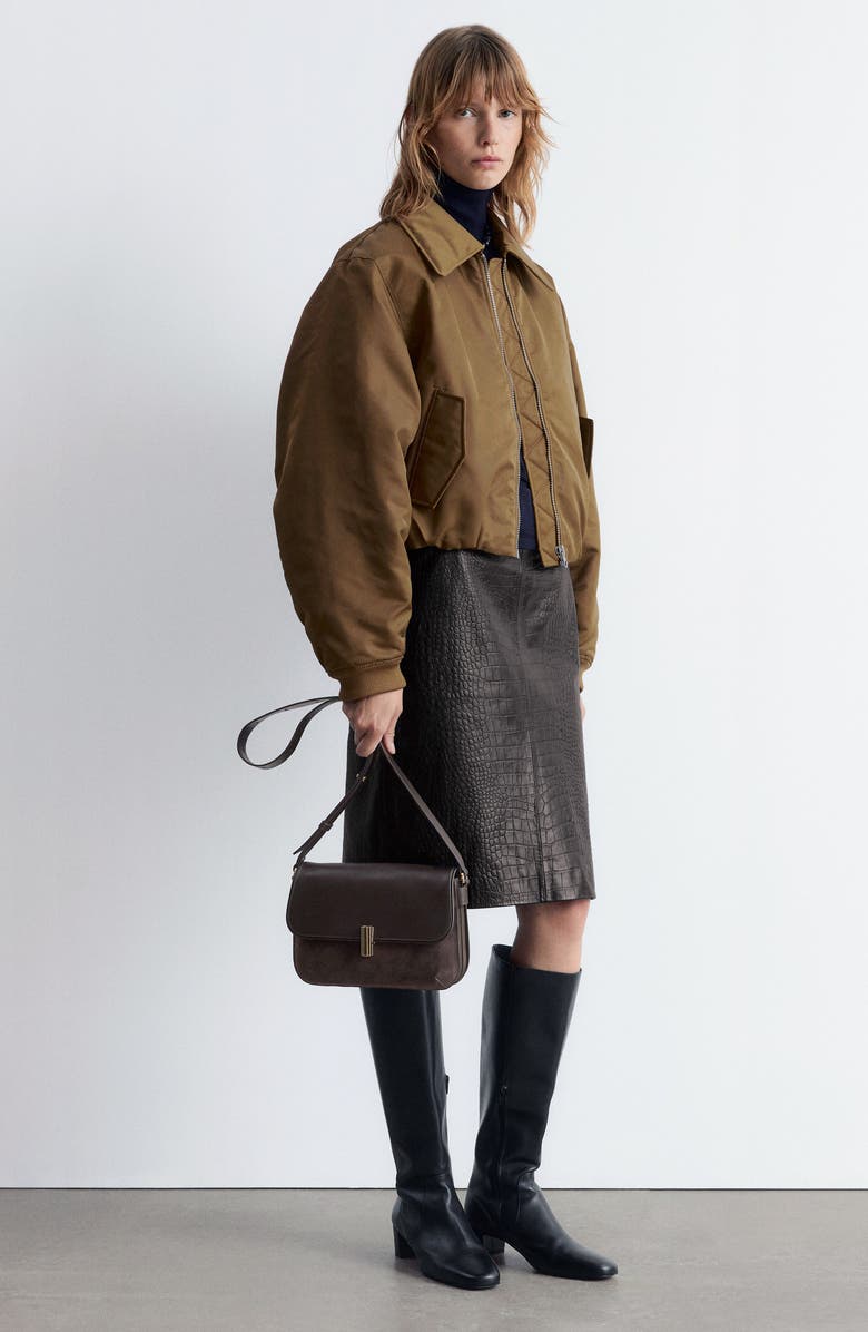 & Other Stories Leather Crossbody Bag, Alternate, color,