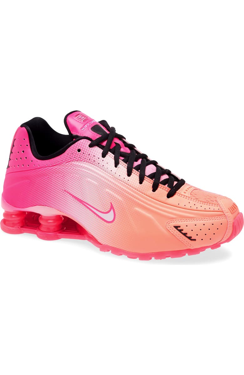 Nike Shox R4 Sneaker, Main, color, Hyper Pink/ Pink Foam/ Black