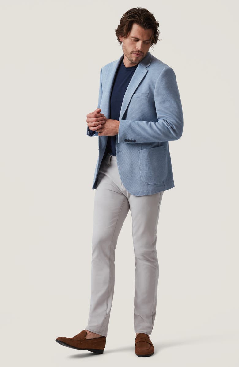 34 Heritage Matteo Piqué Sport Coat, Alternate, color, Blue