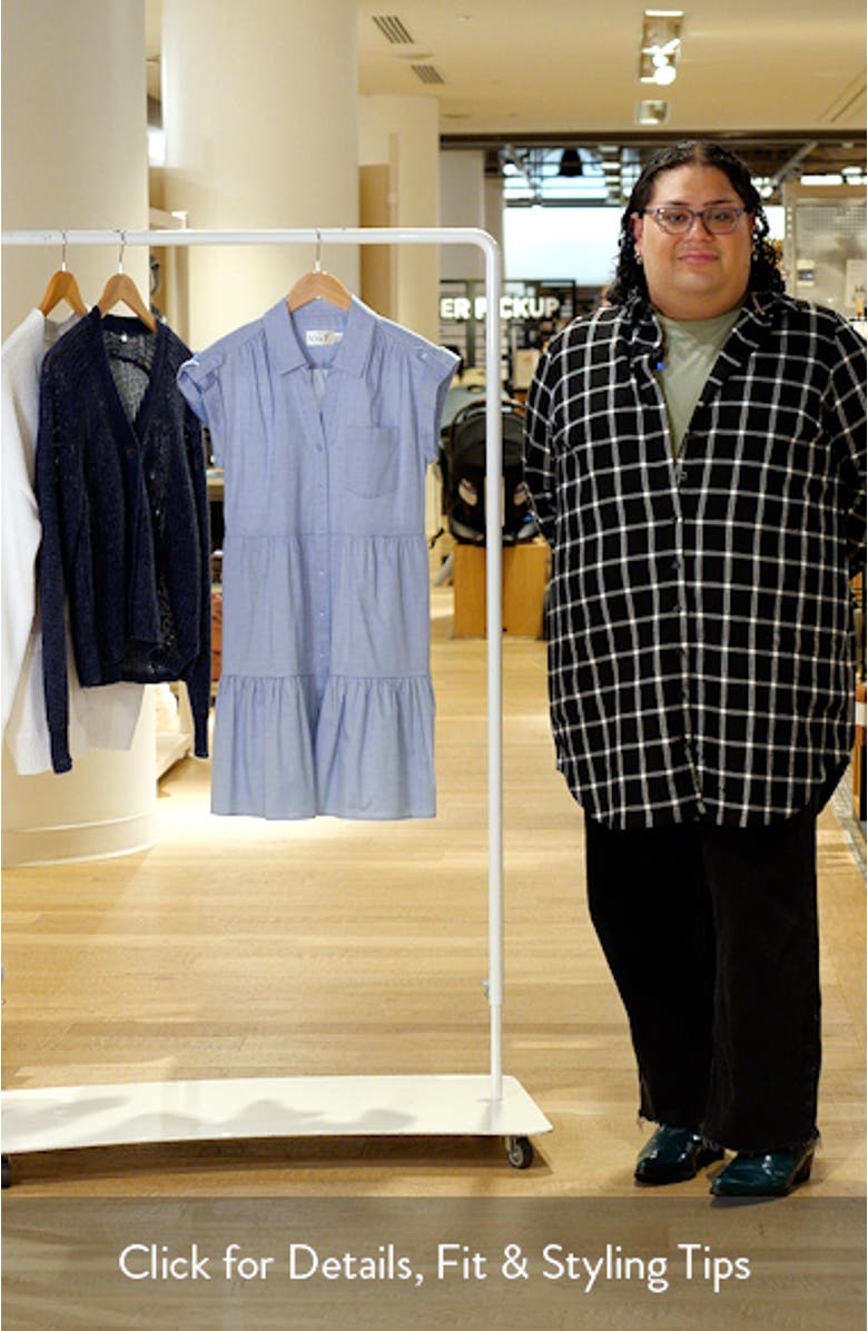 Tiered Cotton Shirtdress, sales video thumbnail