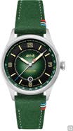 AVI-8 Flyboy Lafayette Automatic 110th Anniversary Limited Edition Leather Strap Watch, 42mm
