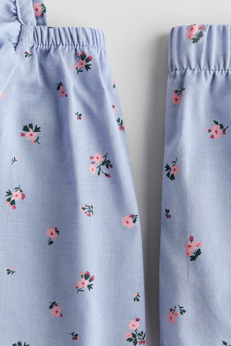 2-piece Plumeti Muslin Set, Alternate, color, Light blue/floral