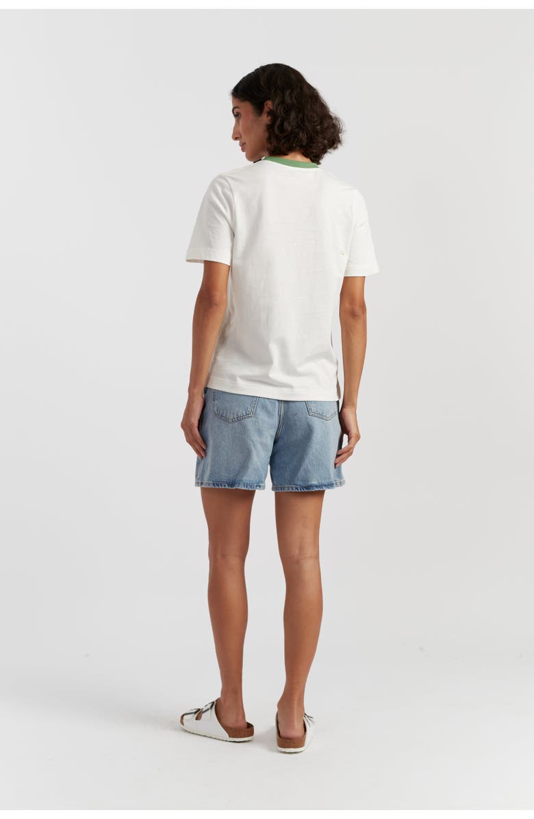 Chinti & Parker Snoopy Apple T-Shirt, Alternate, color, Cream