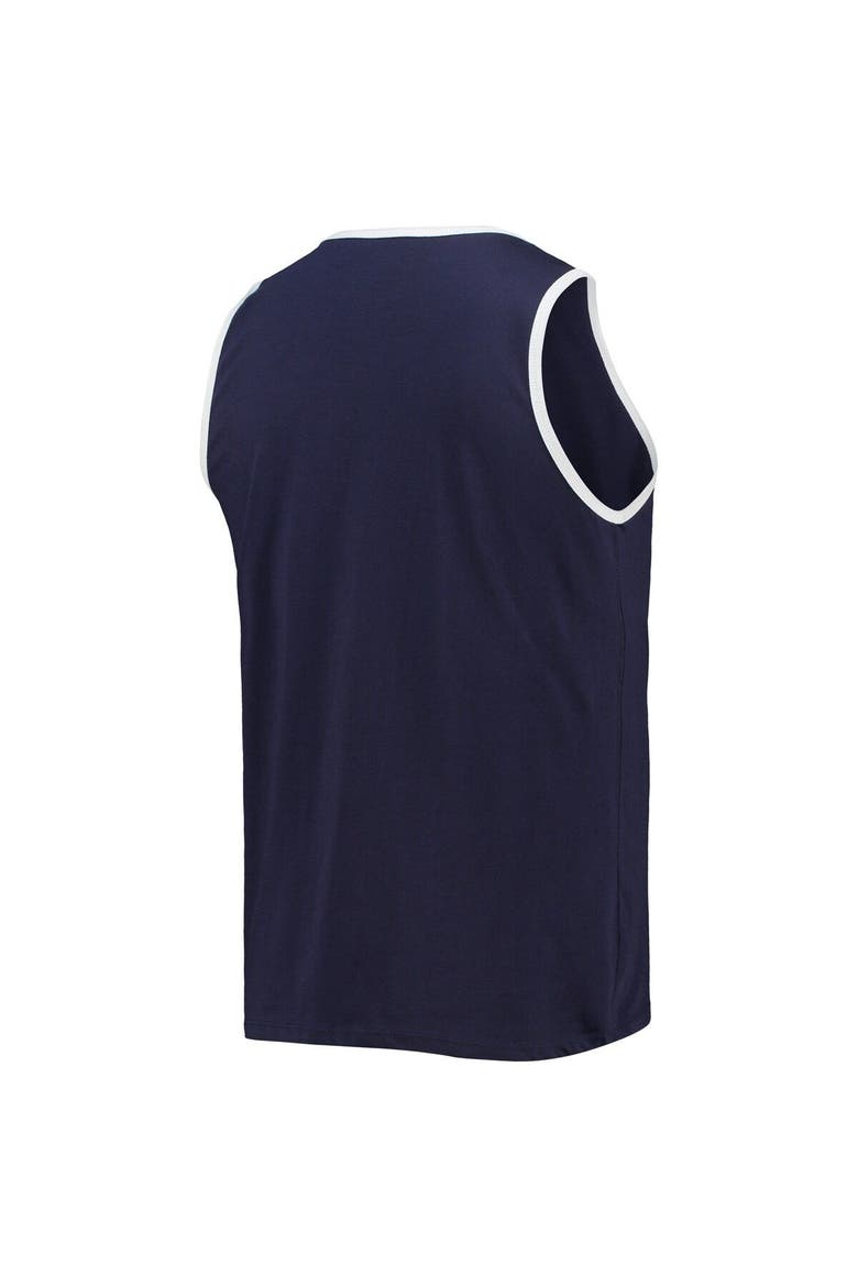 Men's '47 Navy Tennessee Titans Edge Super Rival Tank Top, Alternate, color, Navy