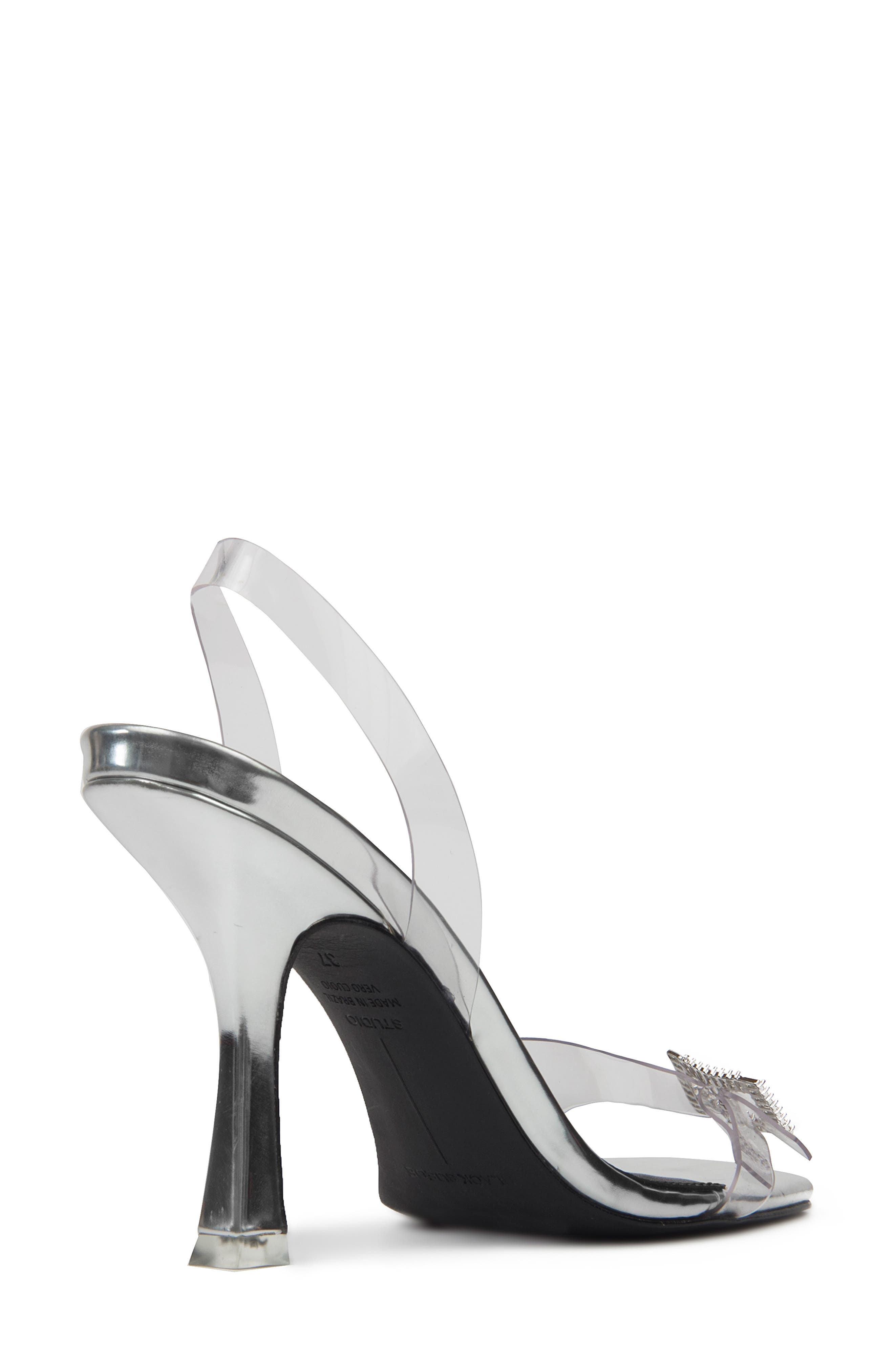BLACK SUEDE STUDIO Porsha Slingback Sandal, Alternate, color, 