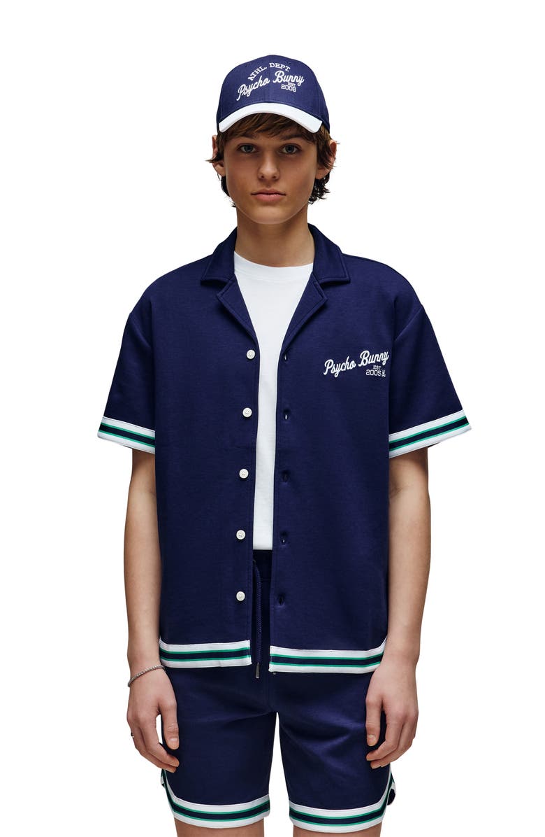 Psycho Bunny Kids' Basil Taped Camp Shirt, Alternate, color,