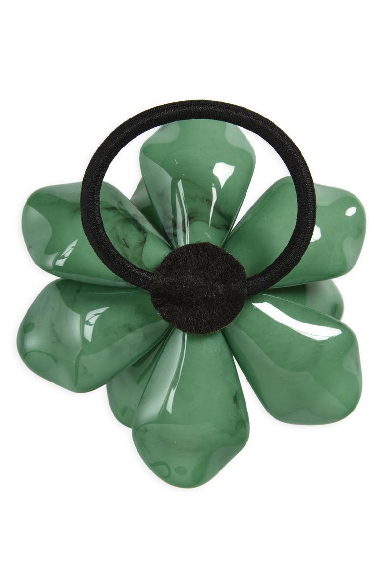 Tasha Flower Ponytail Holder, Alternate, color,