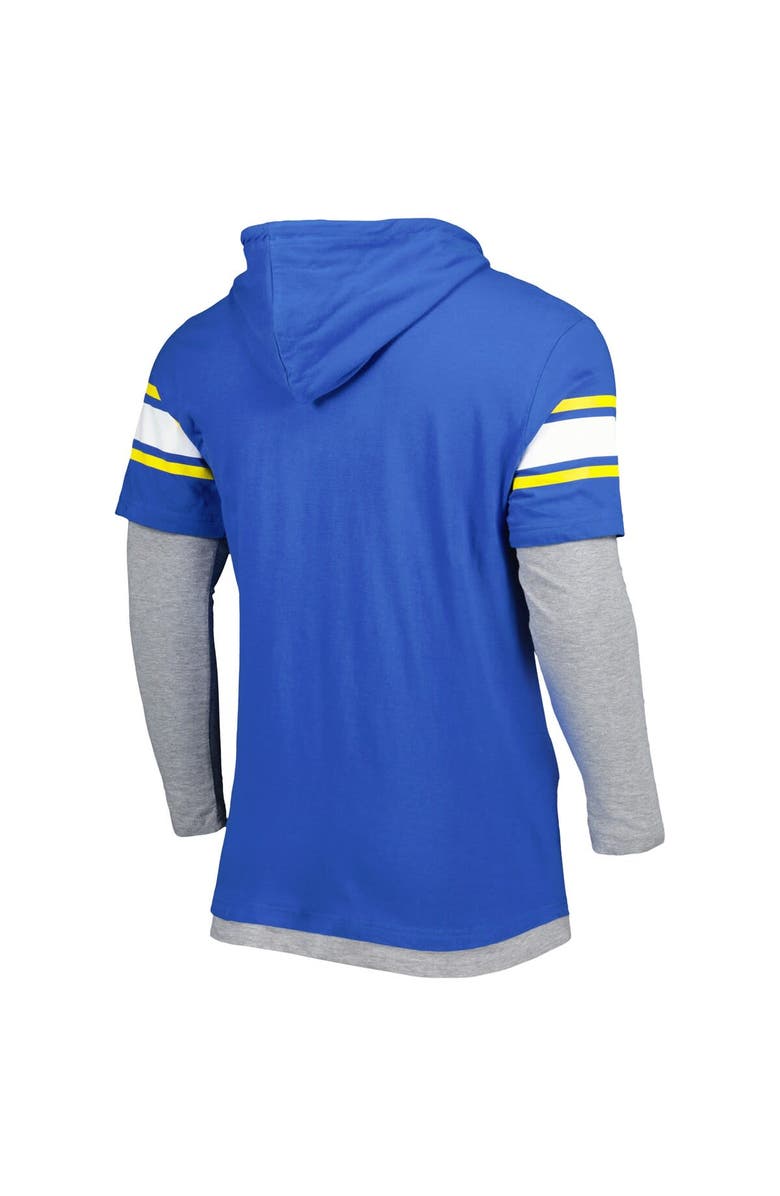 New Era Men's New Era Royal Los Angeles Rams Long Sleeve Hoodie T-Shirt, Alternate, color, Royal