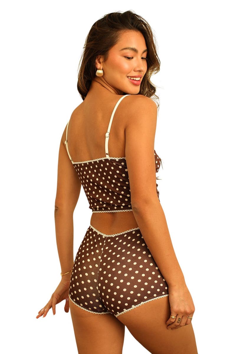 Dippin Daisys Sweet Dreams Set, Alternate, color, Dotted Brown
