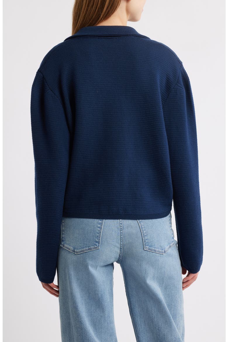 The Cruise Double Breasted Merino Wool Cardigan, Alternate, color, DARK NAVY