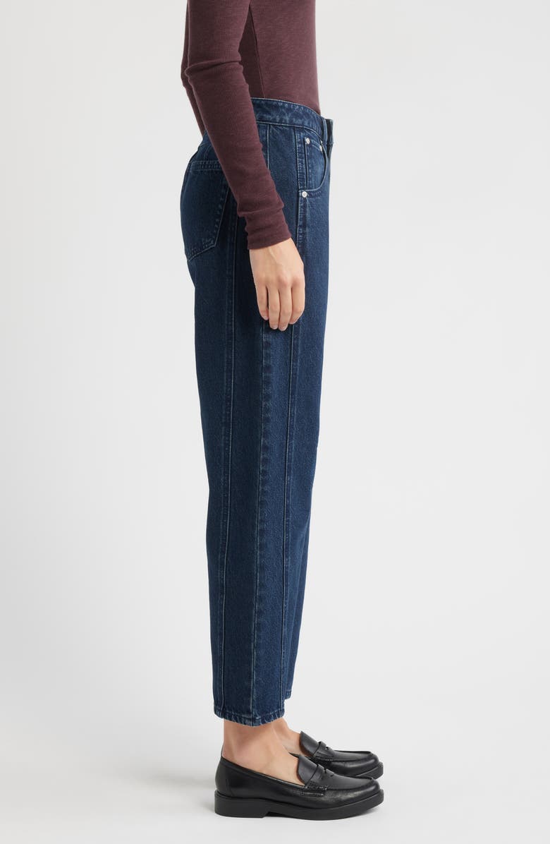 CITY BLUES High Waist Ankle Barrel Jeans, Alternate, color, Indigo