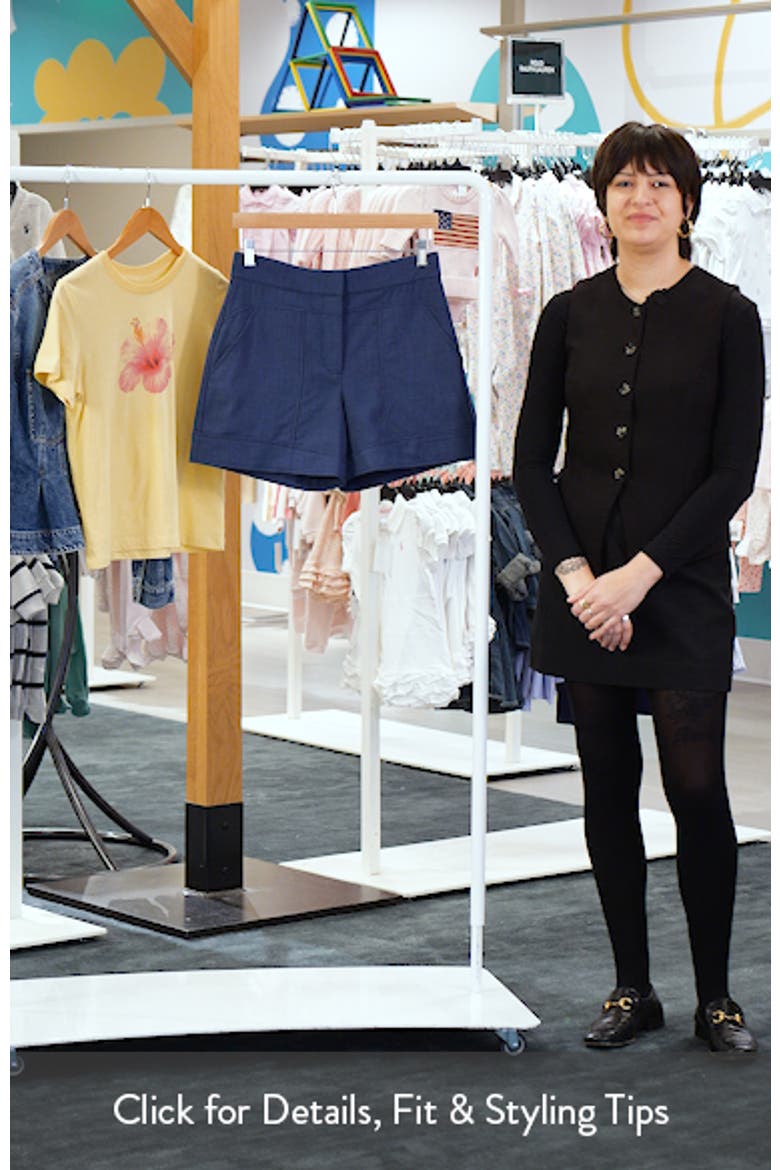 Seamed High Waist A-Line Shorts video