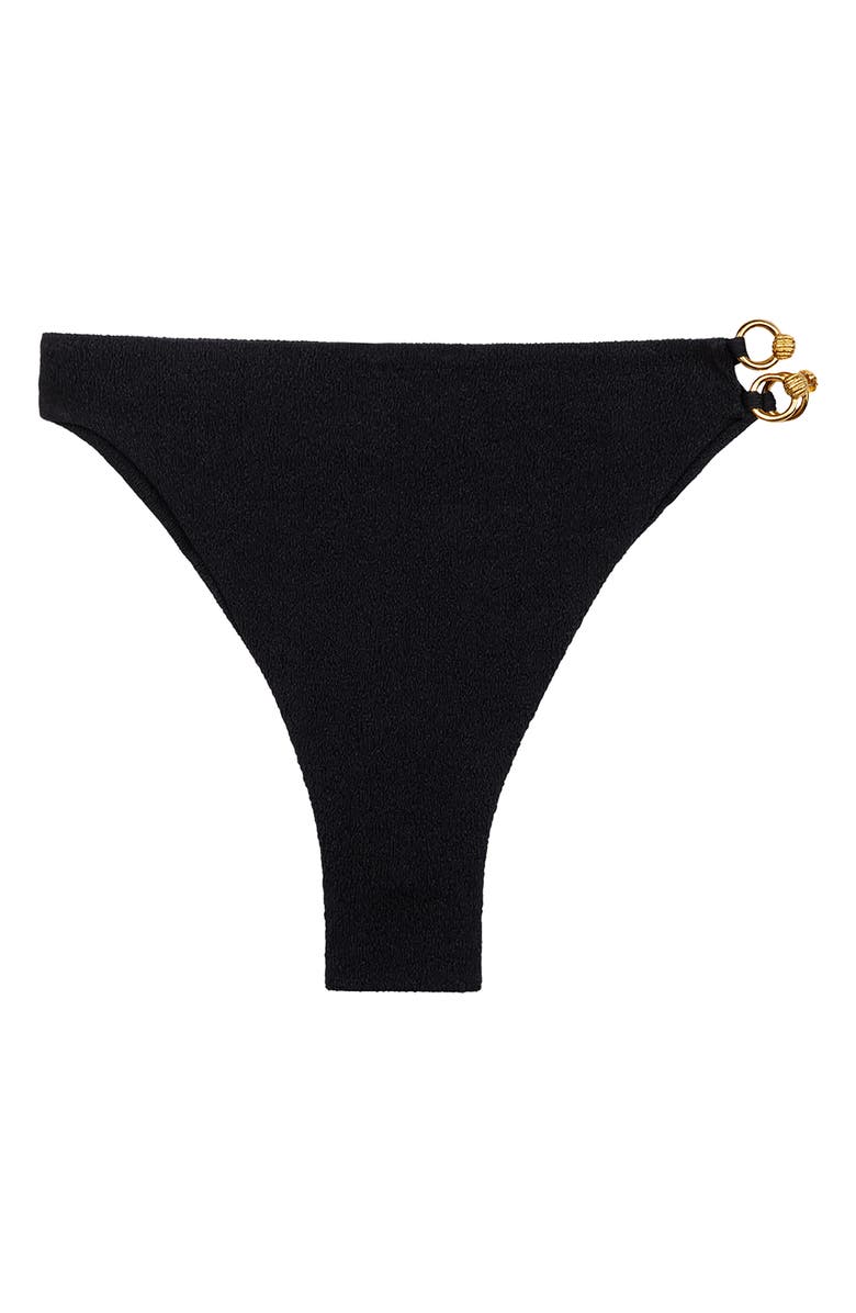 ViX Paula Hermanny Nell Bikini Bottoms, Alternate, color, Black