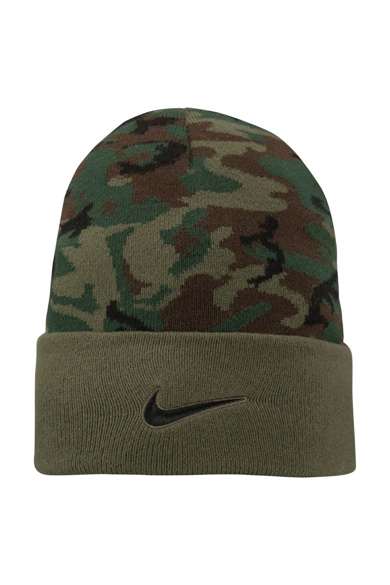Men's Nike Camo Ole Miss Rebels Military Pack Cuffed Knit Hat, Alternate, color, Camo