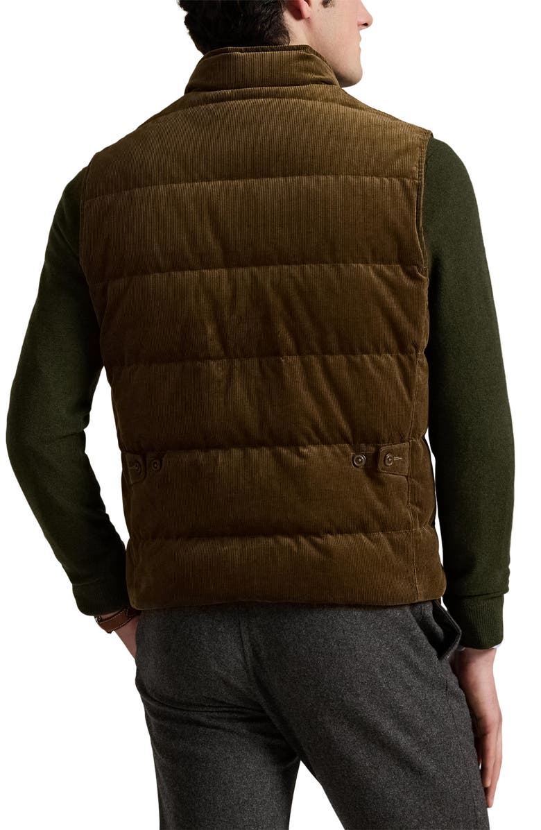 Polo Ralph Lauren 12 Wale Corduroy 650 Fill Power Down Vest, Alternate, color, Pale Russet X