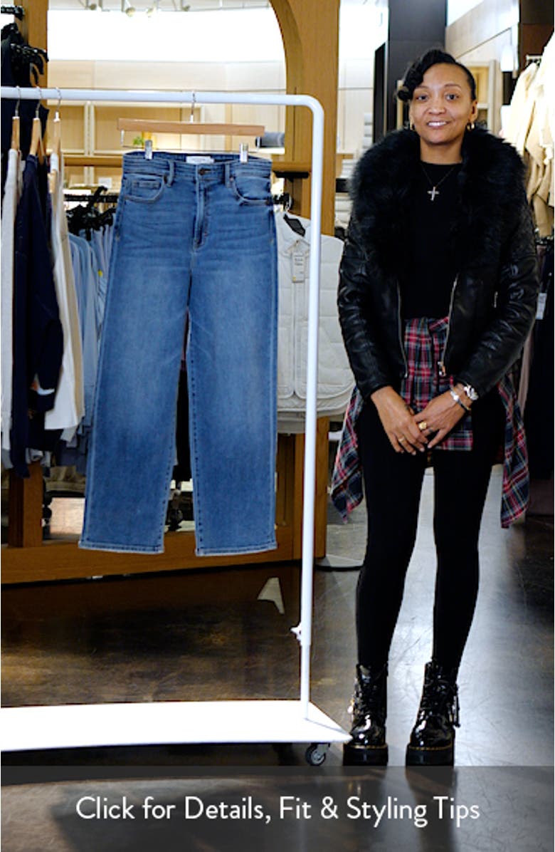 Relaxed High Waist Straight Leg Jeans, sales video thumbnail