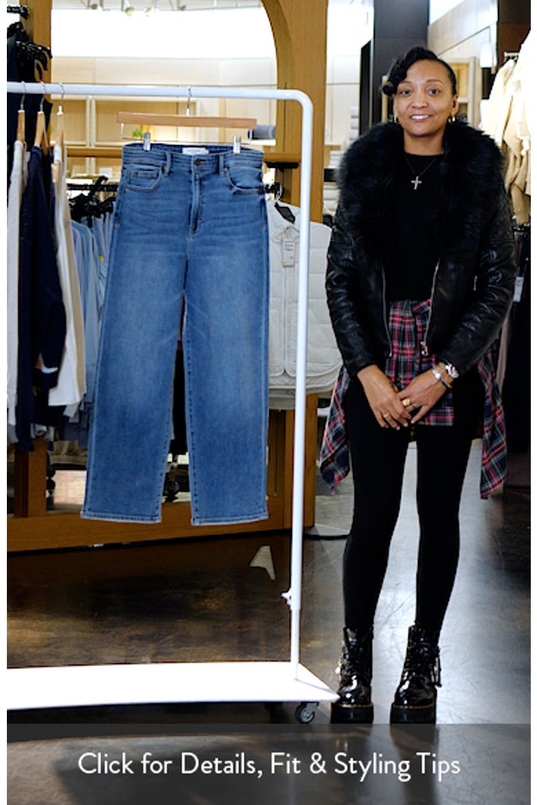 Relaxed High Waist Straight Leg Jeans video