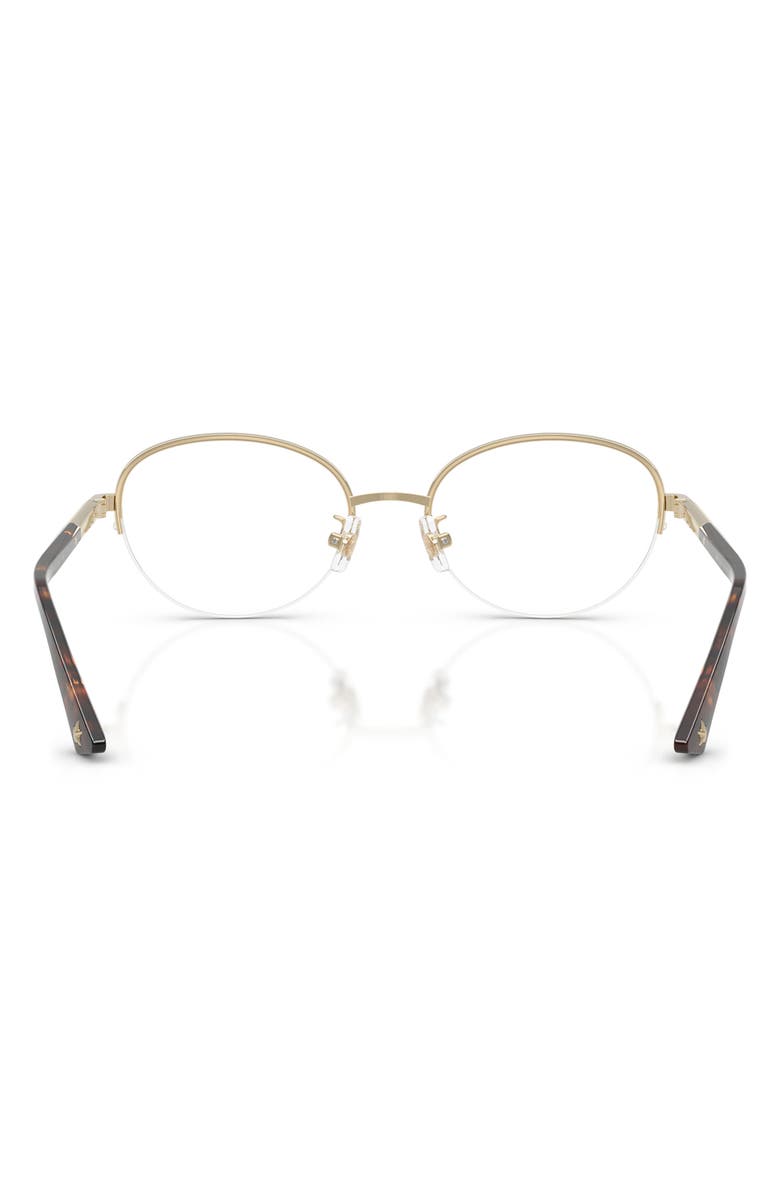 Jimmy Choo 51mm Oval Optical Glasses, Alternate, color, Pale Gold/ Biscuit / Demo Lens