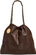 Stella McCartney Medium Falabella Drawstring Faux Suede Shoulder Bag
