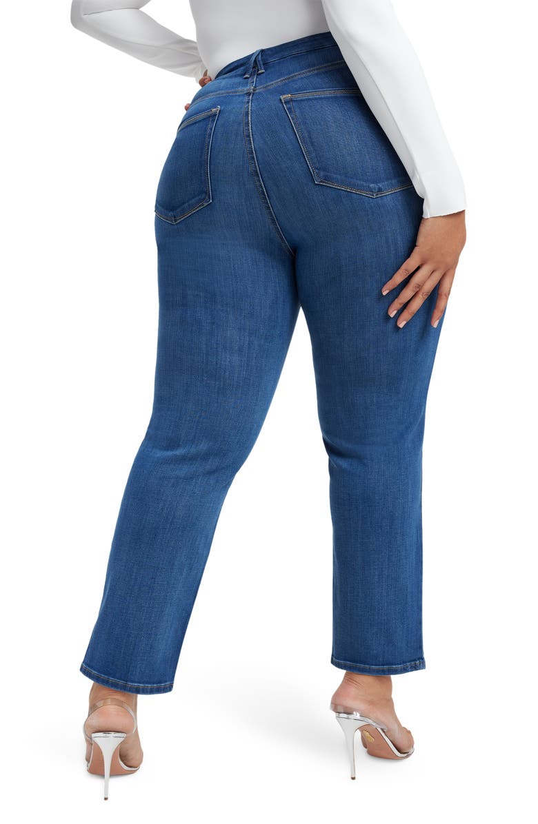 Good American Good Legs Straight Leg Jeans, Alternate, color, Blue007