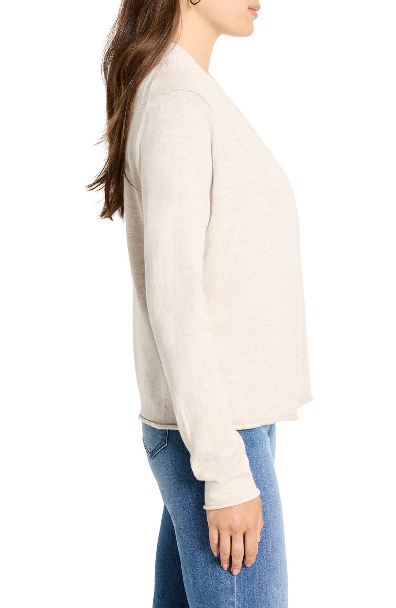 NIC+ZOE Hooked Up Cardigan, Alternate, color, Sugar Cookie