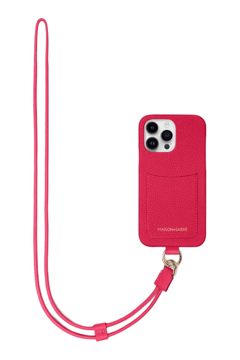 Sling Phone Case iPhone 14 Pro, Alternate, color, Shibuya Fuchsia