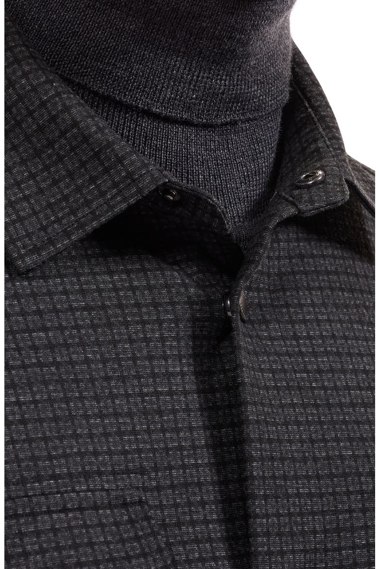 Long Sleeve Knit Button Up Shirt, Alternate, color, BLACK