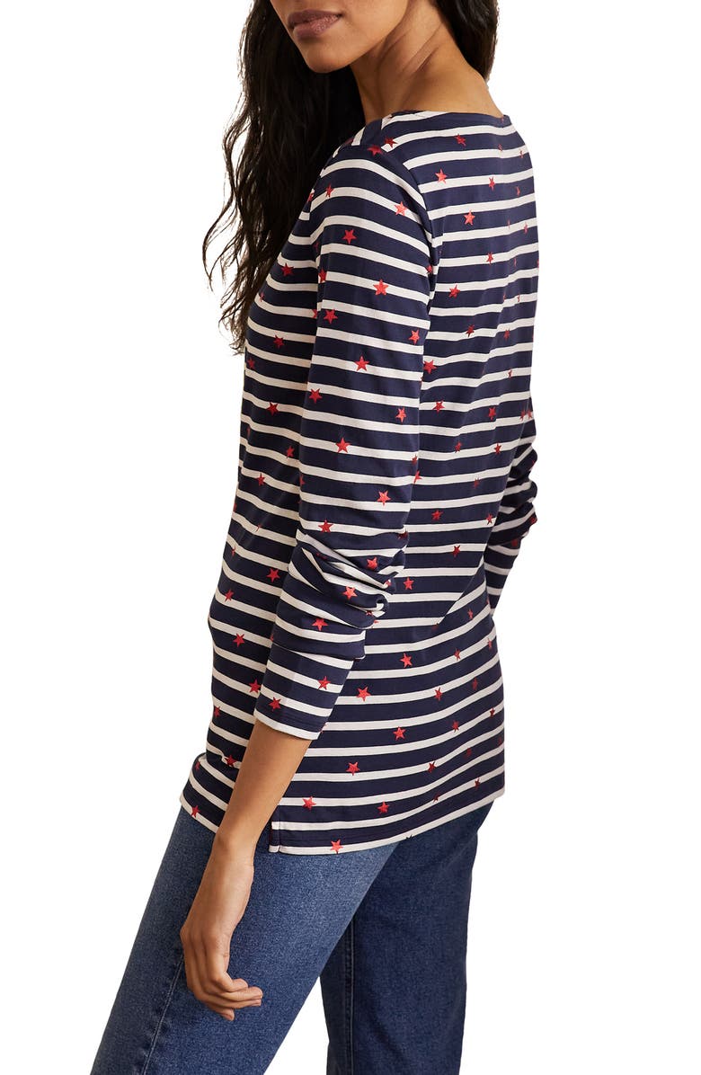 Boden Long Sleeve Breton Top, Alternate, color,