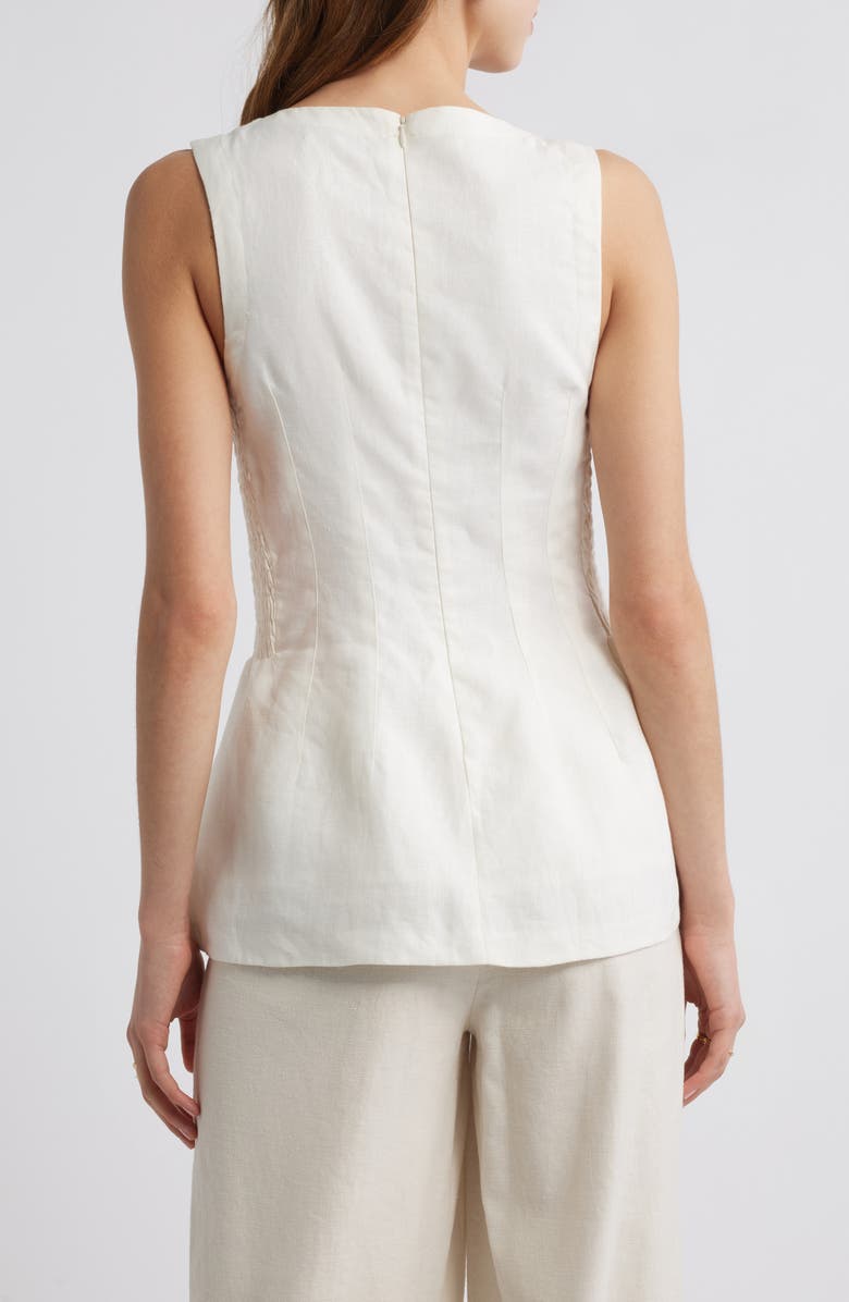Faithfull the Brand Melia Sleeveless Linen Top, Alternate, color,