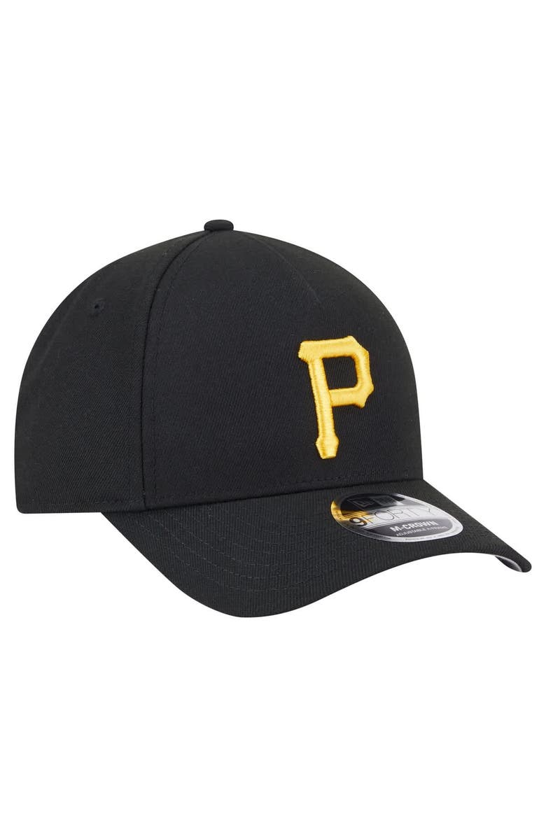 New Era Men's New Era Black Pittsburgh Pirates 9FORTY M-Crown Adjustable Hat, Alternate, color, Black