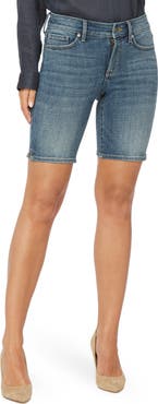 NYDJ Ella Side Slit Denim Shorts