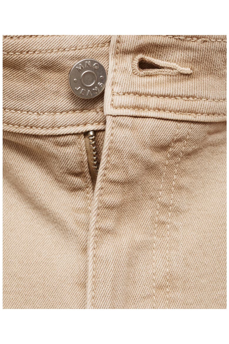 Catherin Raw Hem High Waist Culotte Jeans, Alternate, color, SAND