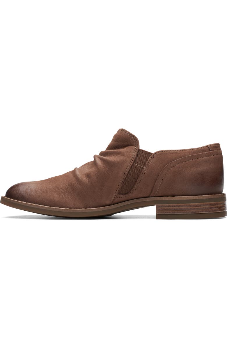 Clarks<sup>®</sup> Camzin Pace Leather Zip Bootie, Alternate, color, Taupe Nubuck