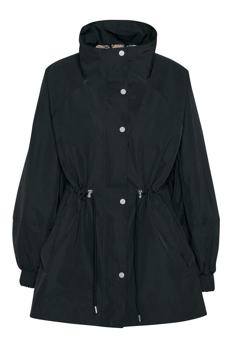 Suri Showerproof Jacket, Alternate, color, BLACK/SAFARI DRESS TARTAN