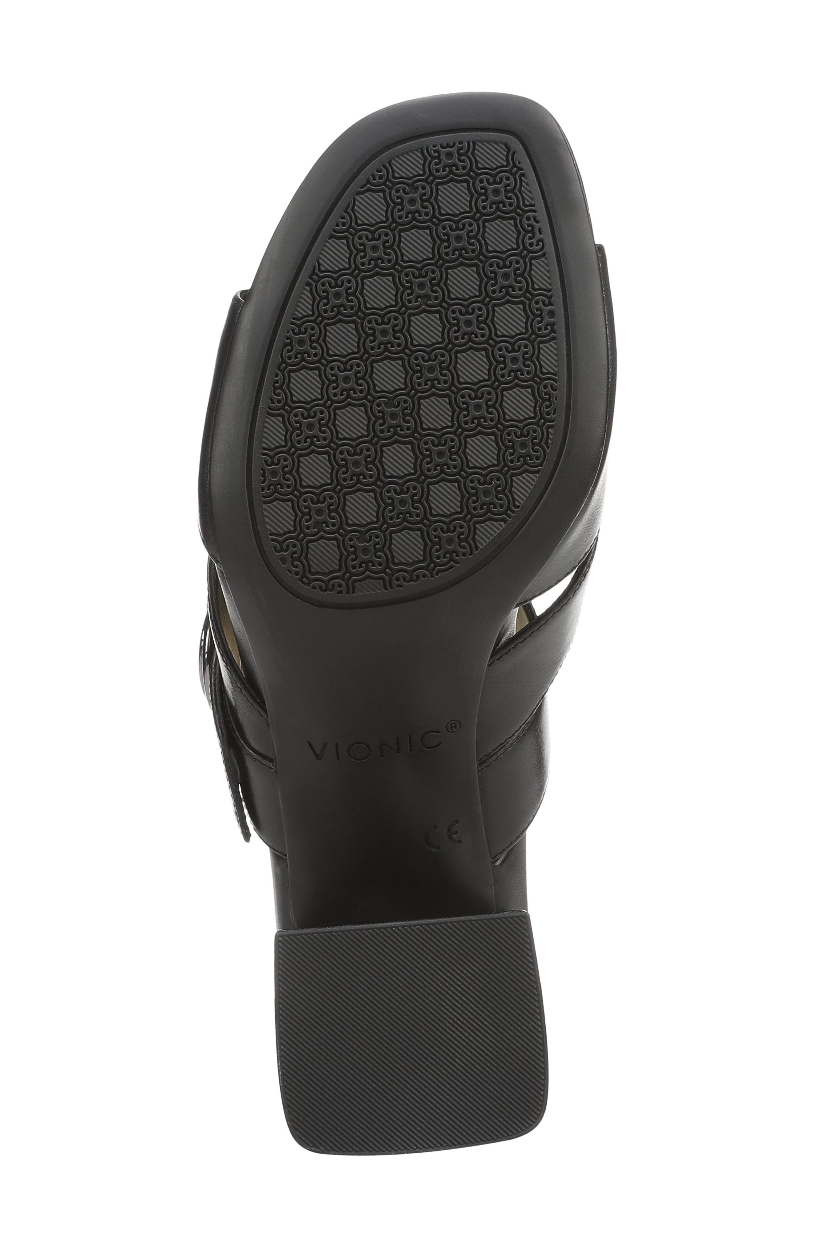 Rosemead Sandal, Alternate, color, BLACK LEATHER